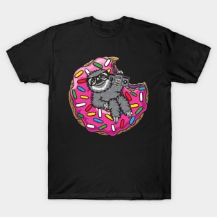 Sloth donut music T-Shirt